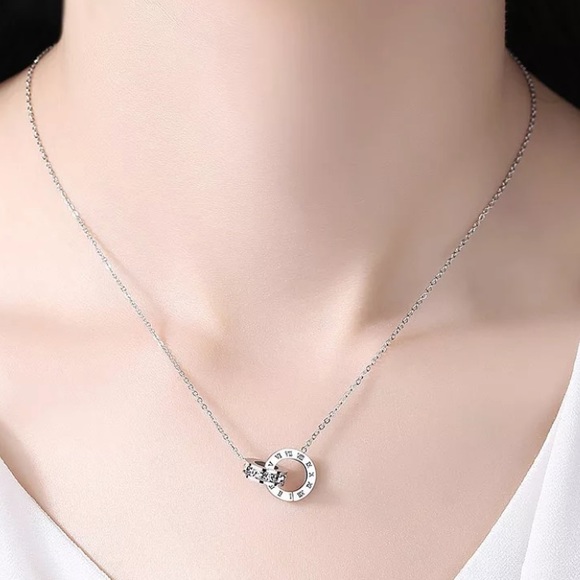 Dainty Numerals  Fashion Buckle Designer Casual Chic Necklace Basic Layered - Picture 2 of 16